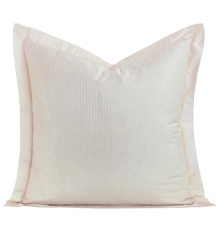 Emilio Jacquard Stripe Euro Sham in Ivory