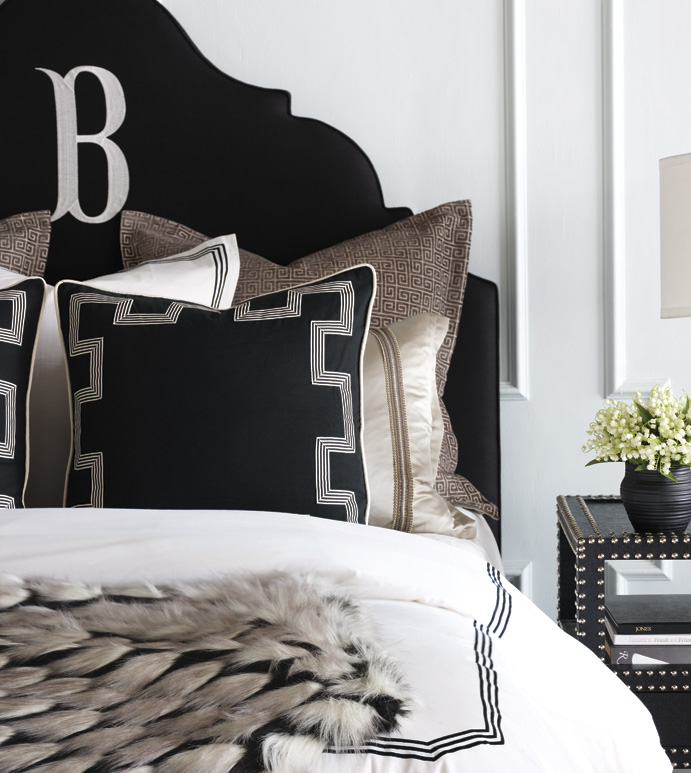 Amal Greek Key Euro Sham Eastern Accents