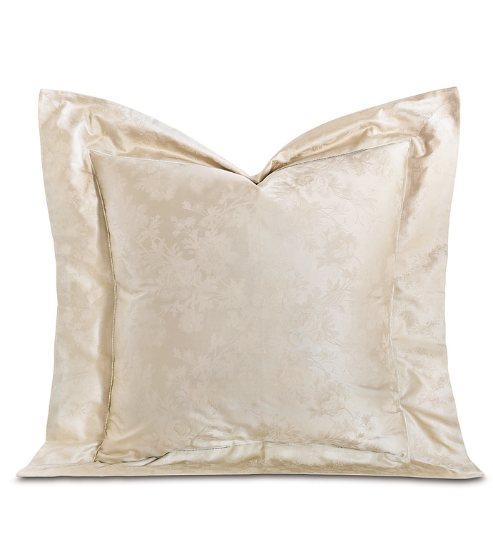 Millefleur Ecru Euro Sham