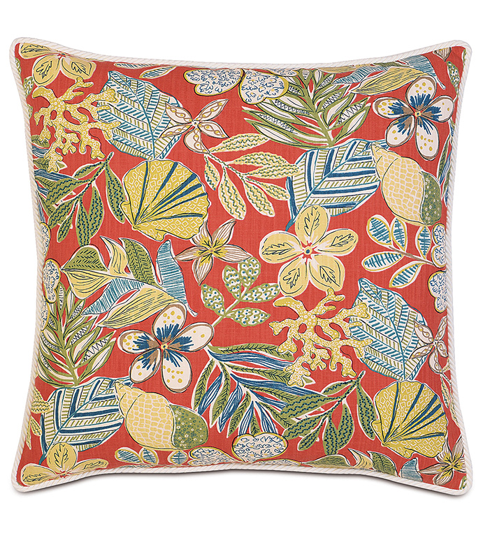 Suwanee Coral Euro Sham