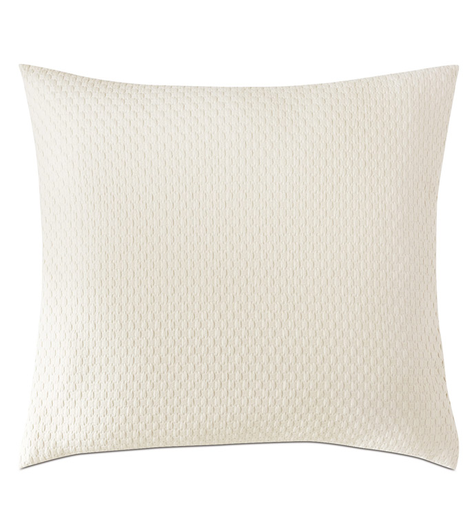 Tegan Matelasse Euro Sham In Ivory