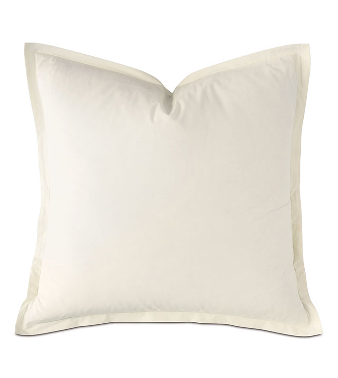 Vail Percale Euro Sham In Ivory