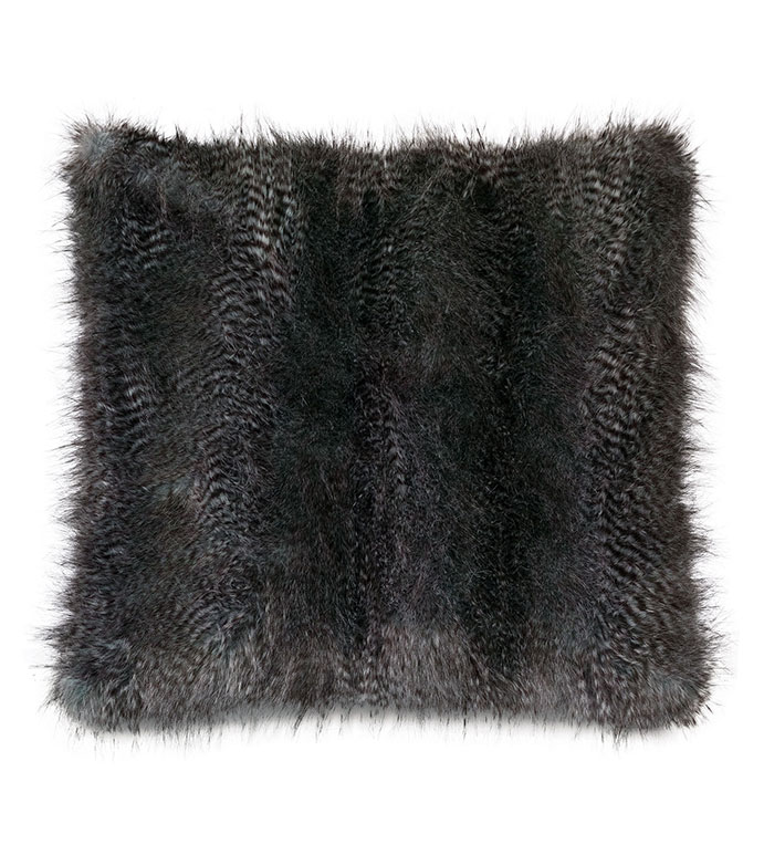 Indochine Faux Fur Euro Sham Eastern Accents