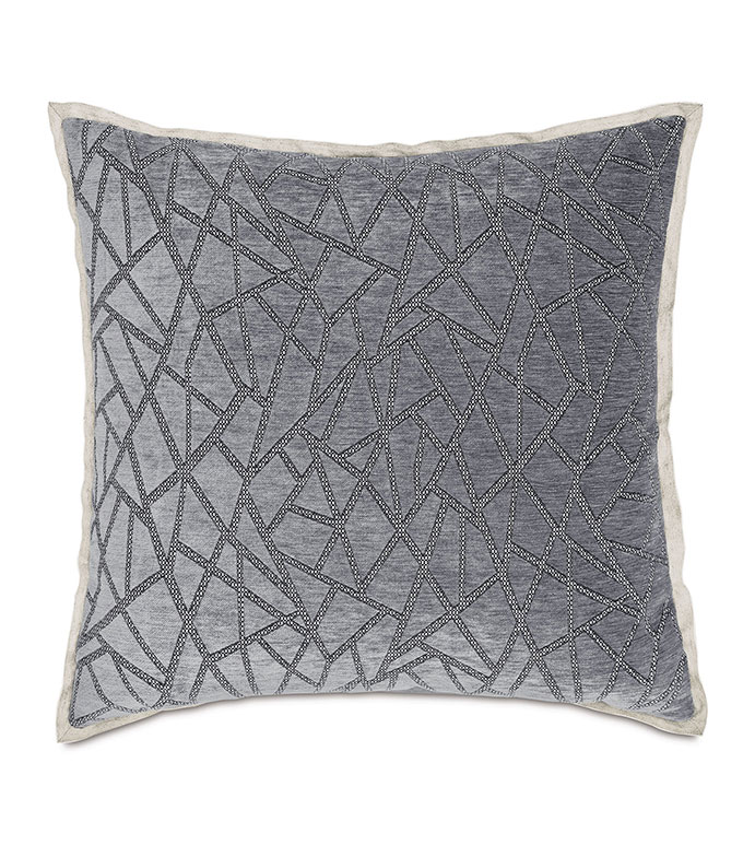 ARGENTO GEOMETRIC EURO SHAM