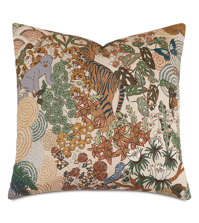 GUSTAV JUNGLE PRINT EURO SHAM