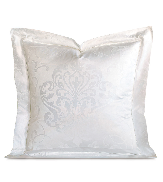 Ornato White Euro Sham