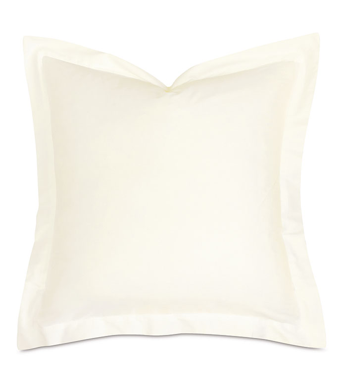 Fresco Sateen Euro Sham in Ivory