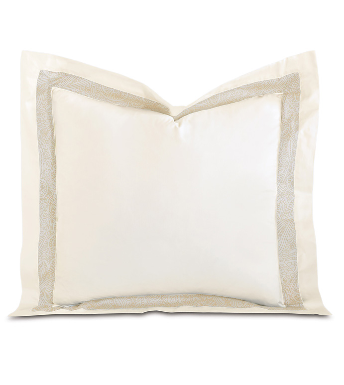 Cornice Ivory/Pearl Euro Sham