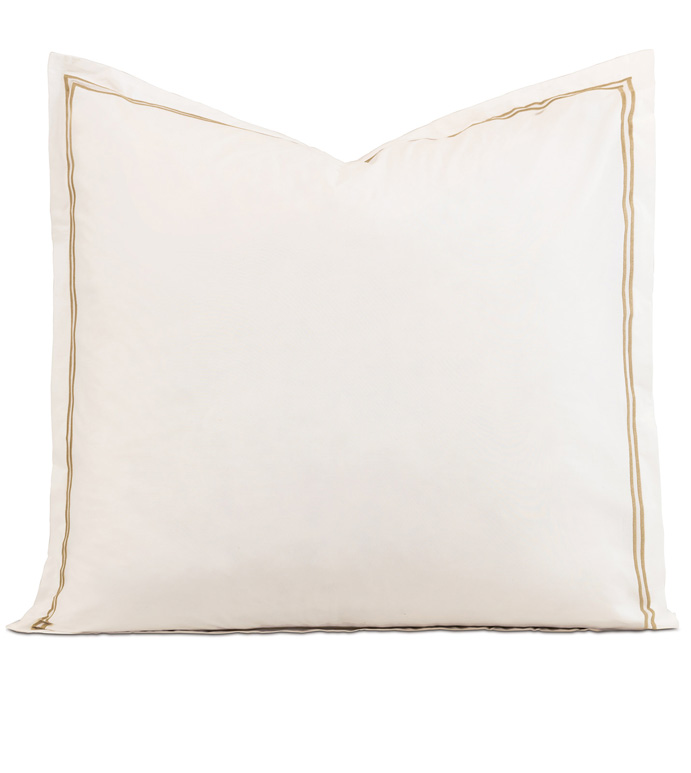 Enzo Ivory/Antique Euro Sham