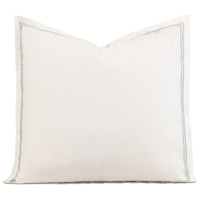 Enzo Ivory/Lake Euro Sham