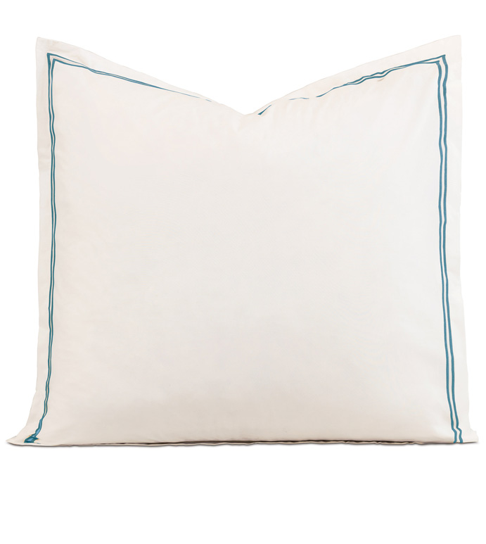 Enzo Ivory/Ocean Euro Sham