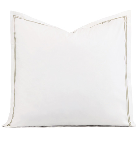 Enzo Satin Stitch Euro Sham in Sable