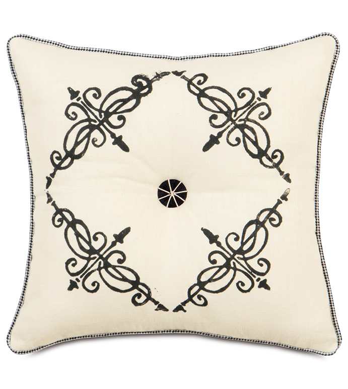 Breeze Pearl Tufted (Block-Printed)