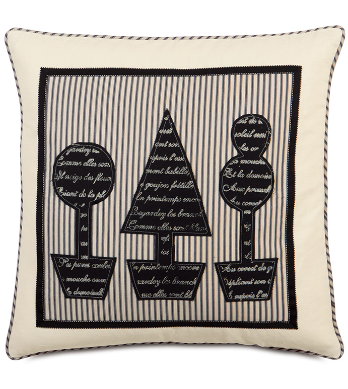 Fullerton Ink Topiary Block Printed