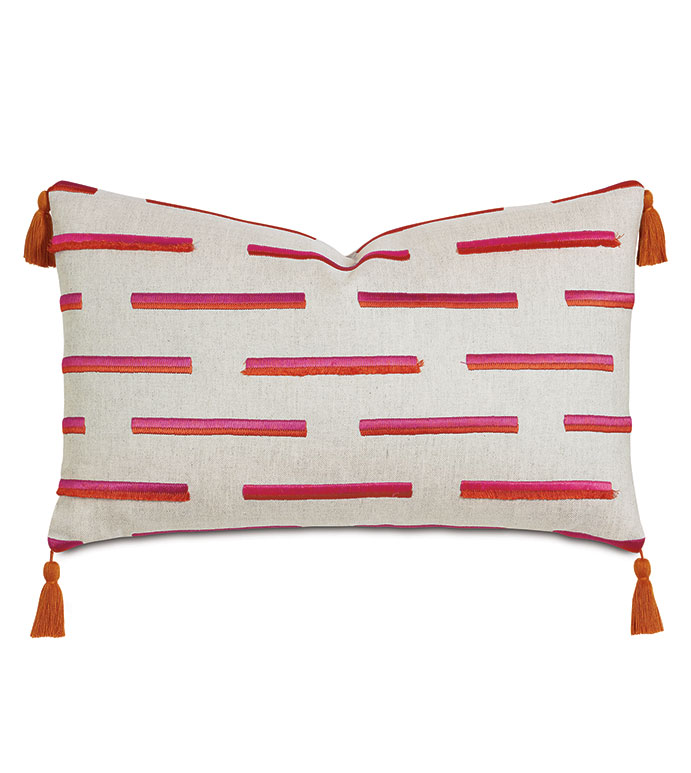 Fairuza Mini Brush Fringe Decorative Pillow