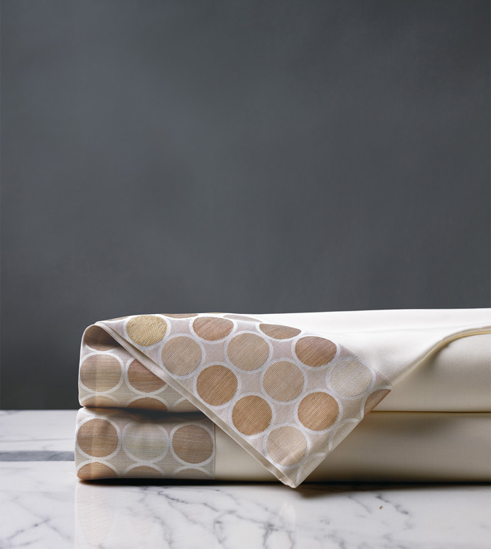 Adrienne Jacquard Border Flat Sheet