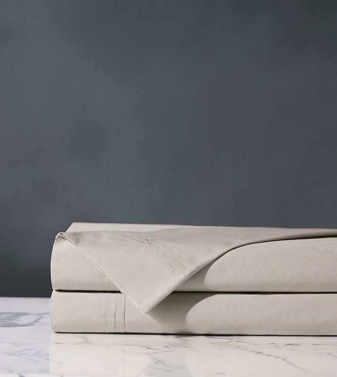 Vail Percale Flat Sheet In Bisque