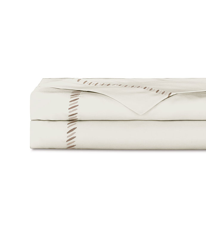 IDA EMBROIDERED FLAT SHEET