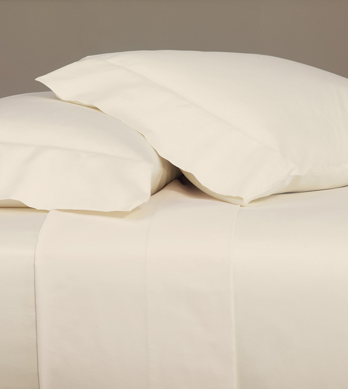 Fresco Luxe Ecru Flat Sheet