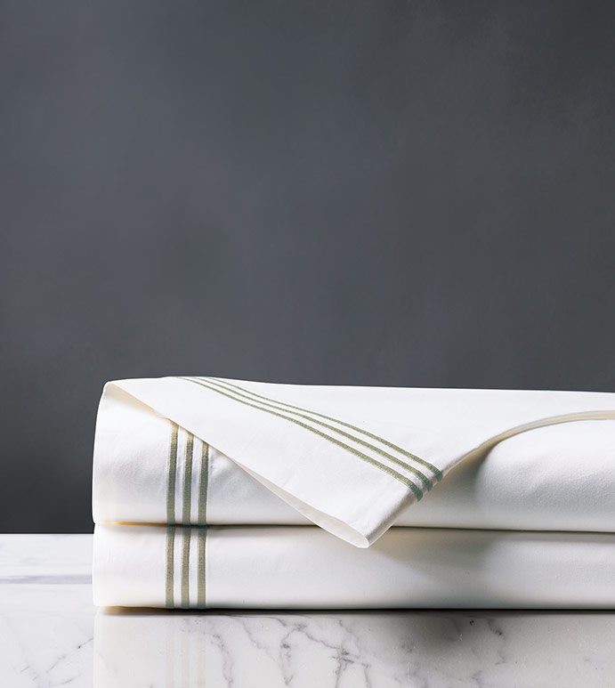 Tessa White/Pear Flat Sheet