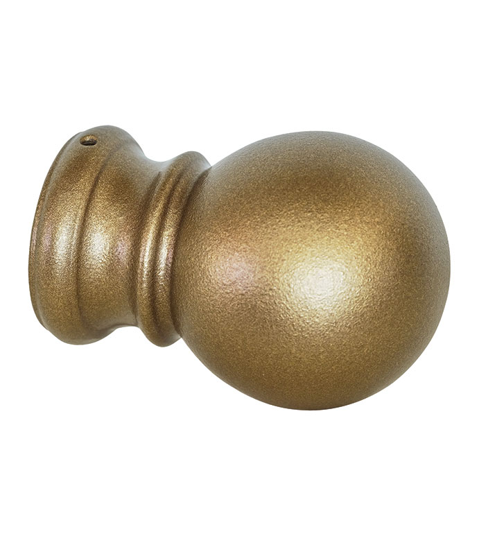 ACERO BRASS METAL BALL FINIAL PAIR