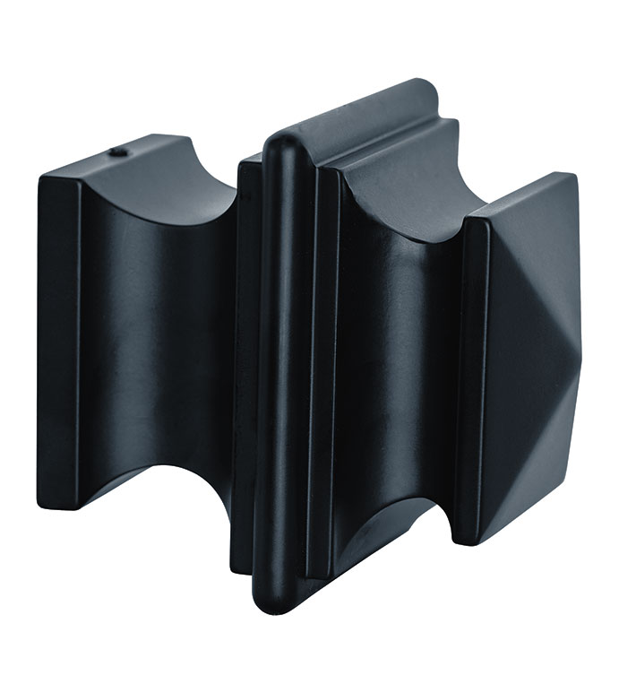 ACERO MATTE BLACK STACKED FINIAL PAIR