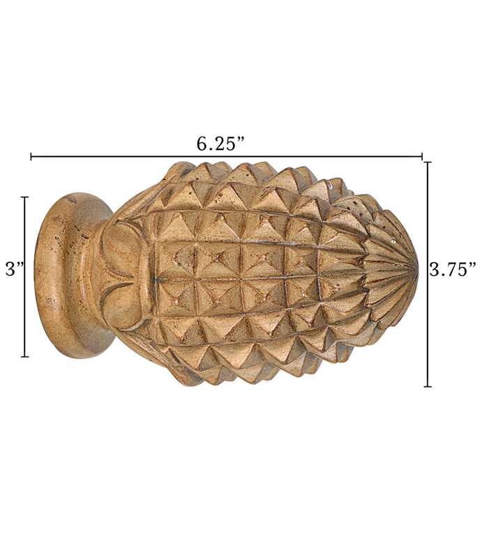 Gemelina Wheat Cone Finial