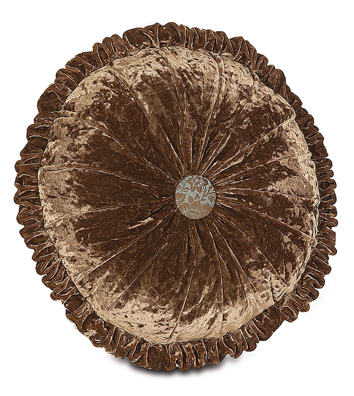 Glamour Mocha Round Tufted