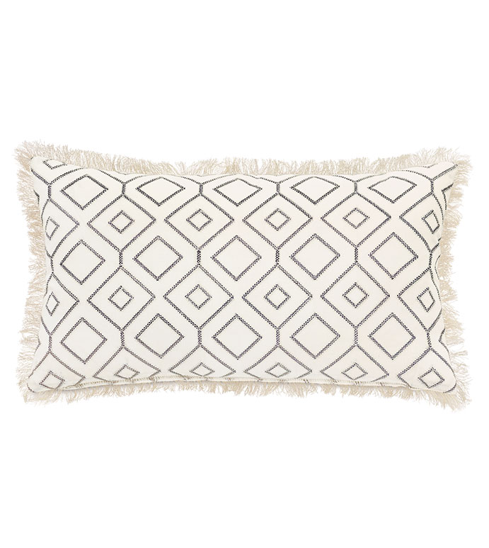 Freya Embroidered Decorative Pillow