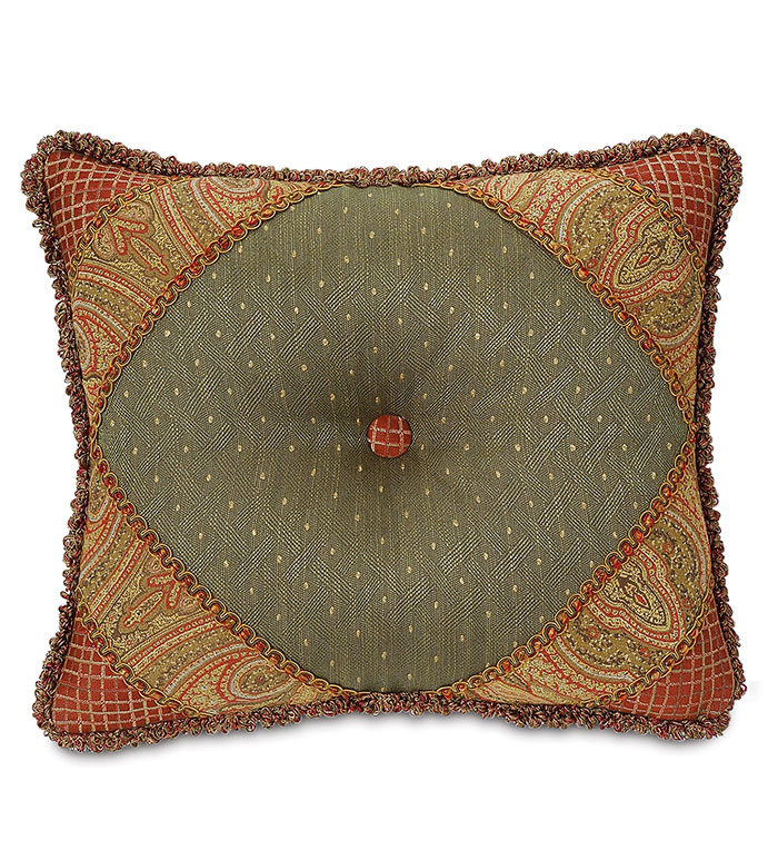 Quentin Olive Diamond Tufted