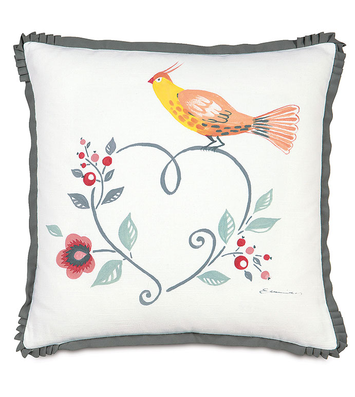 Baldwin White Hand-Painted