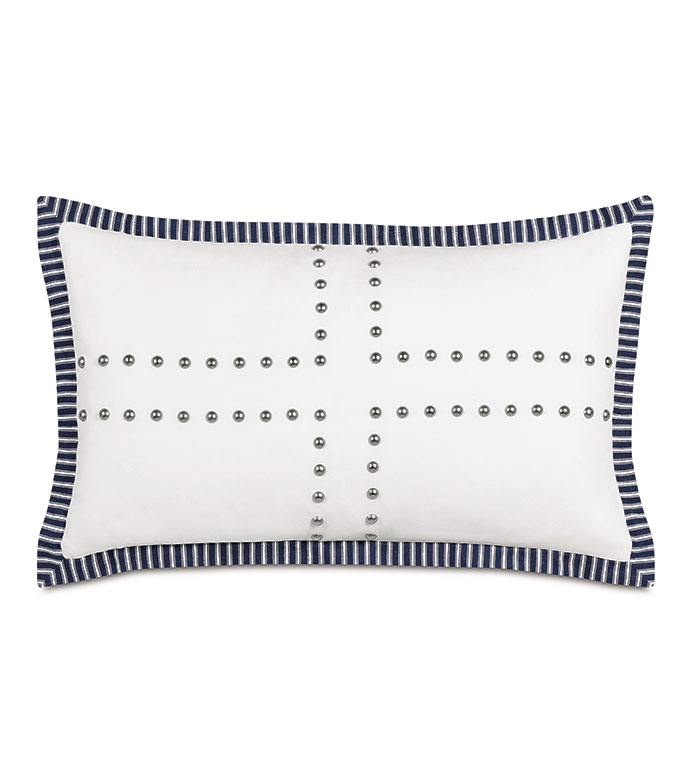 Halprin Nailheads Decorative Pillow