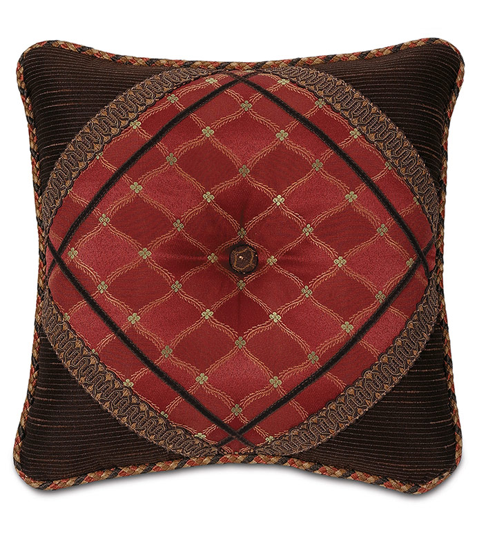 Sadie Garnet Diamond Tufted