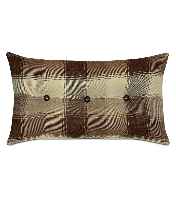 HIGHLAND BUTTON-TUFTED DECORATIVE PILLOW