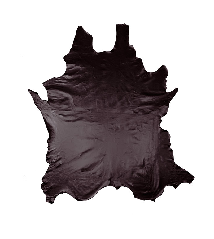 TUDOR MAHOGANY LEATHER HIDE FULL