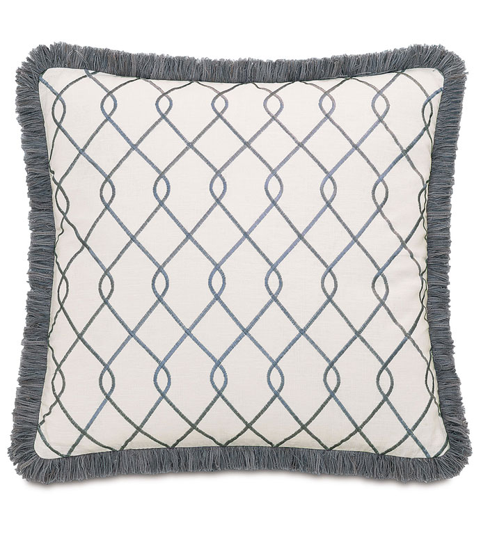 Terrace Gray With Brush Fringe