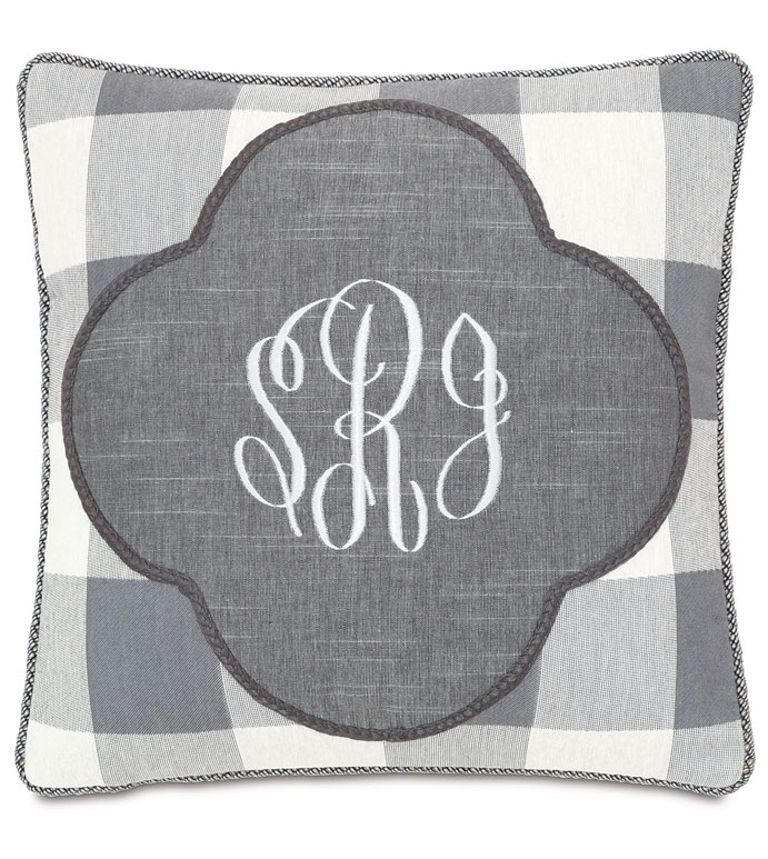 Duvall Slate Monogrammed Insert