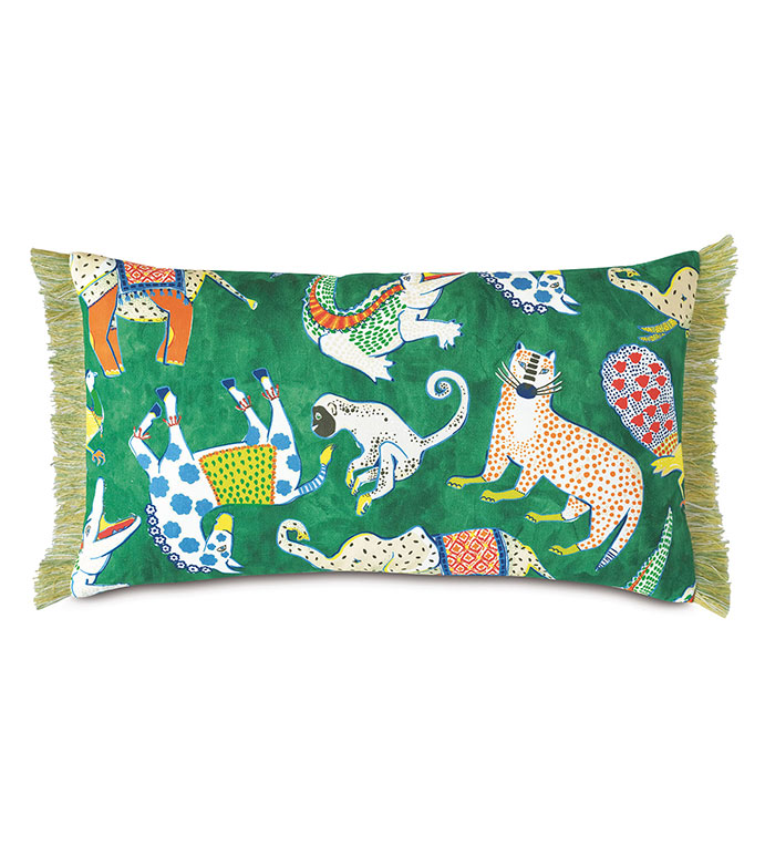 Hullabaloo Brush Fringe Decorative Pillow