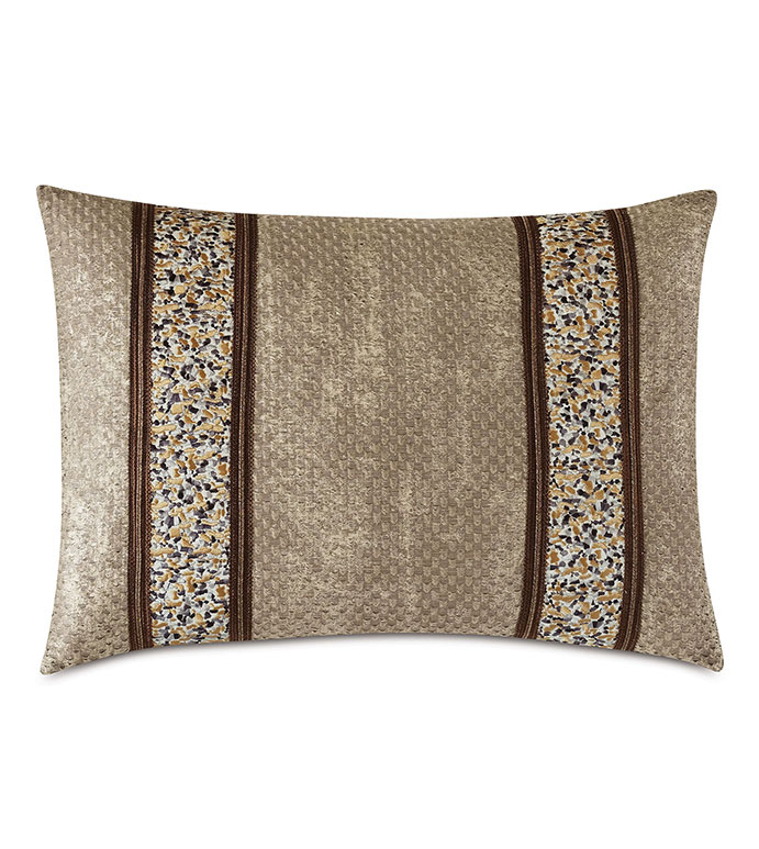 Indochine Metallic Stripe Decorative Pillow