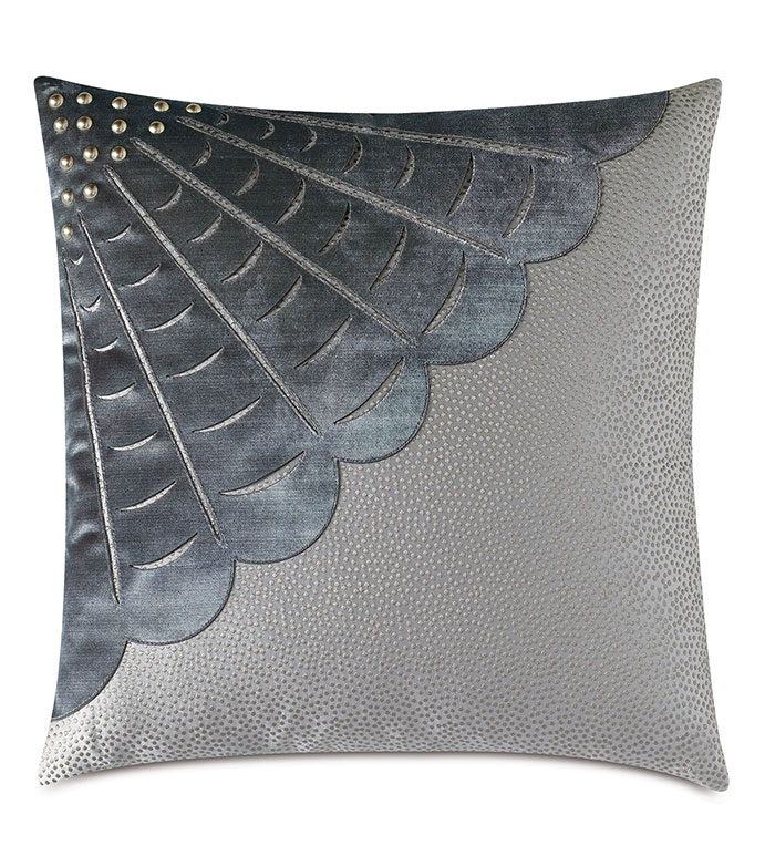 Indochine Velvet Applique Decorative Pillow