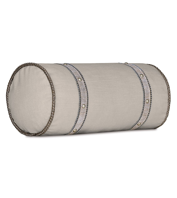 ZEYLIN NAILHEADS DECORATIVE PILLOW