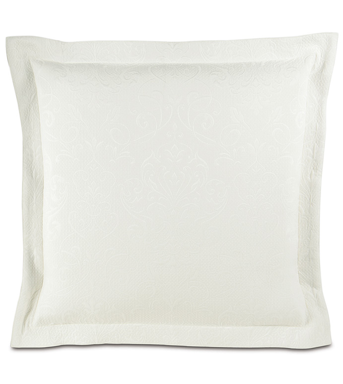 Jacqueline White Euro Sham