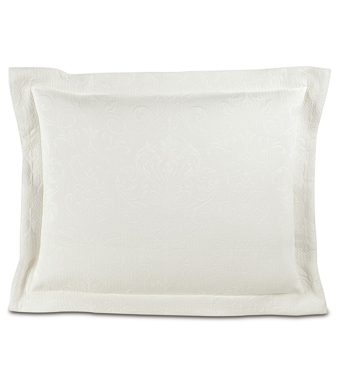 Jacqueline White Standard Sham