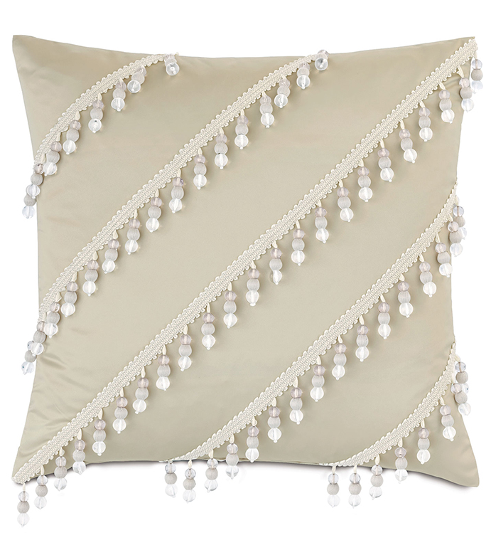 Jolene Beaded Decorative Pillow