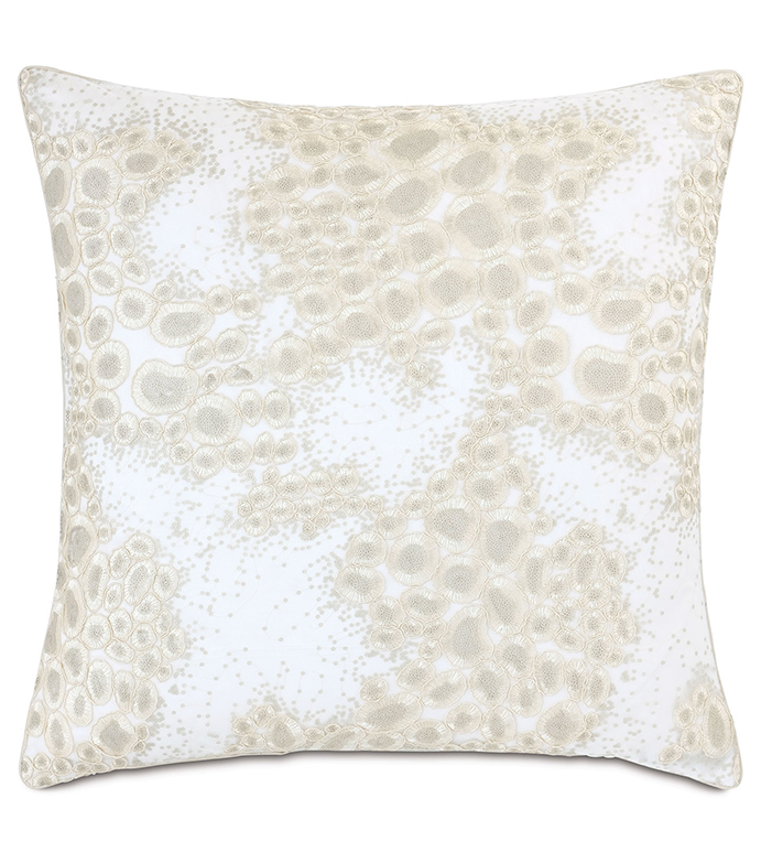 Jolene Metallic Decorative Pillow Eastern Accents