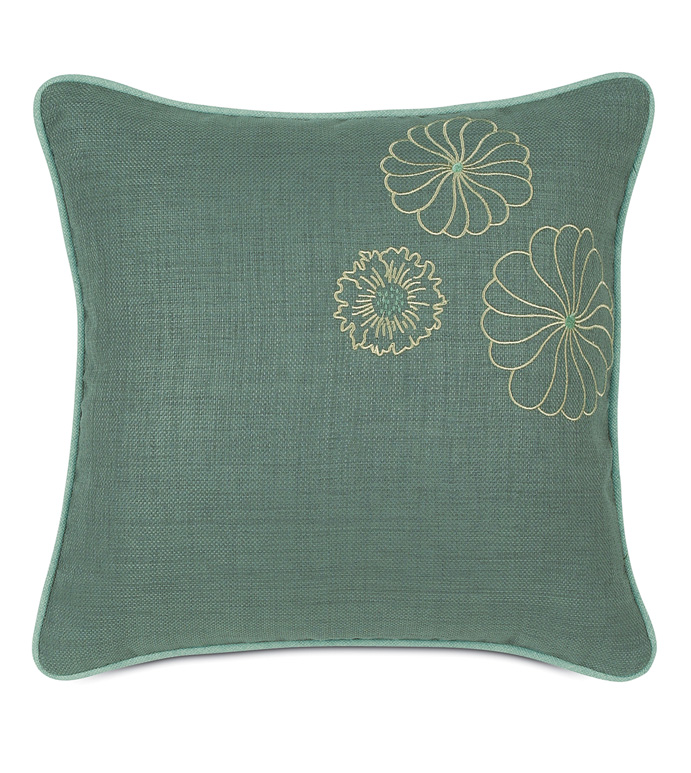 Embroidered Marny Teal