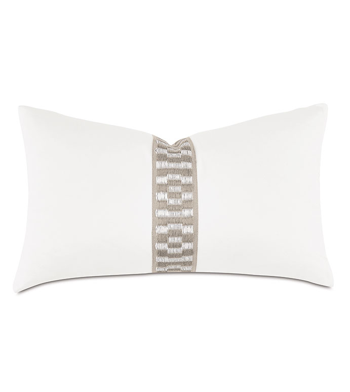 Junonia Embroidered Oblong Decorative Pillow