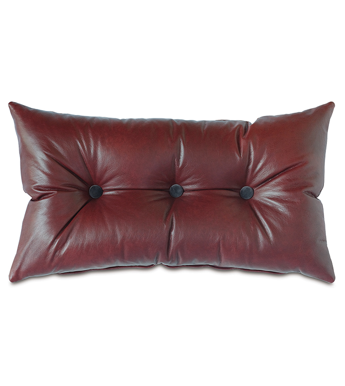 Kilbourn Leather Decorative Pillow