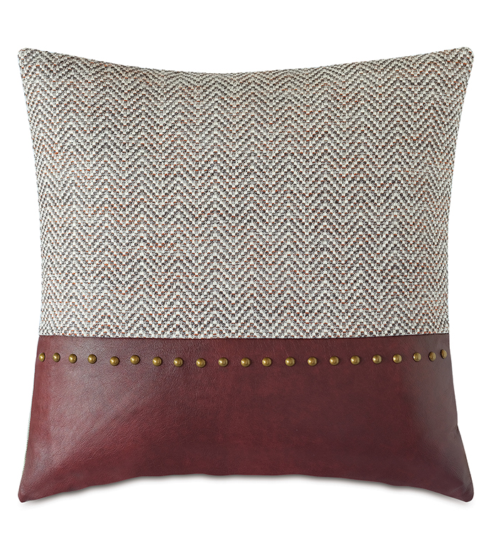 Kilbourn Nailhead Decorative Pillow