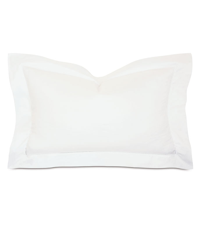 Roma Sateen King Sham in White